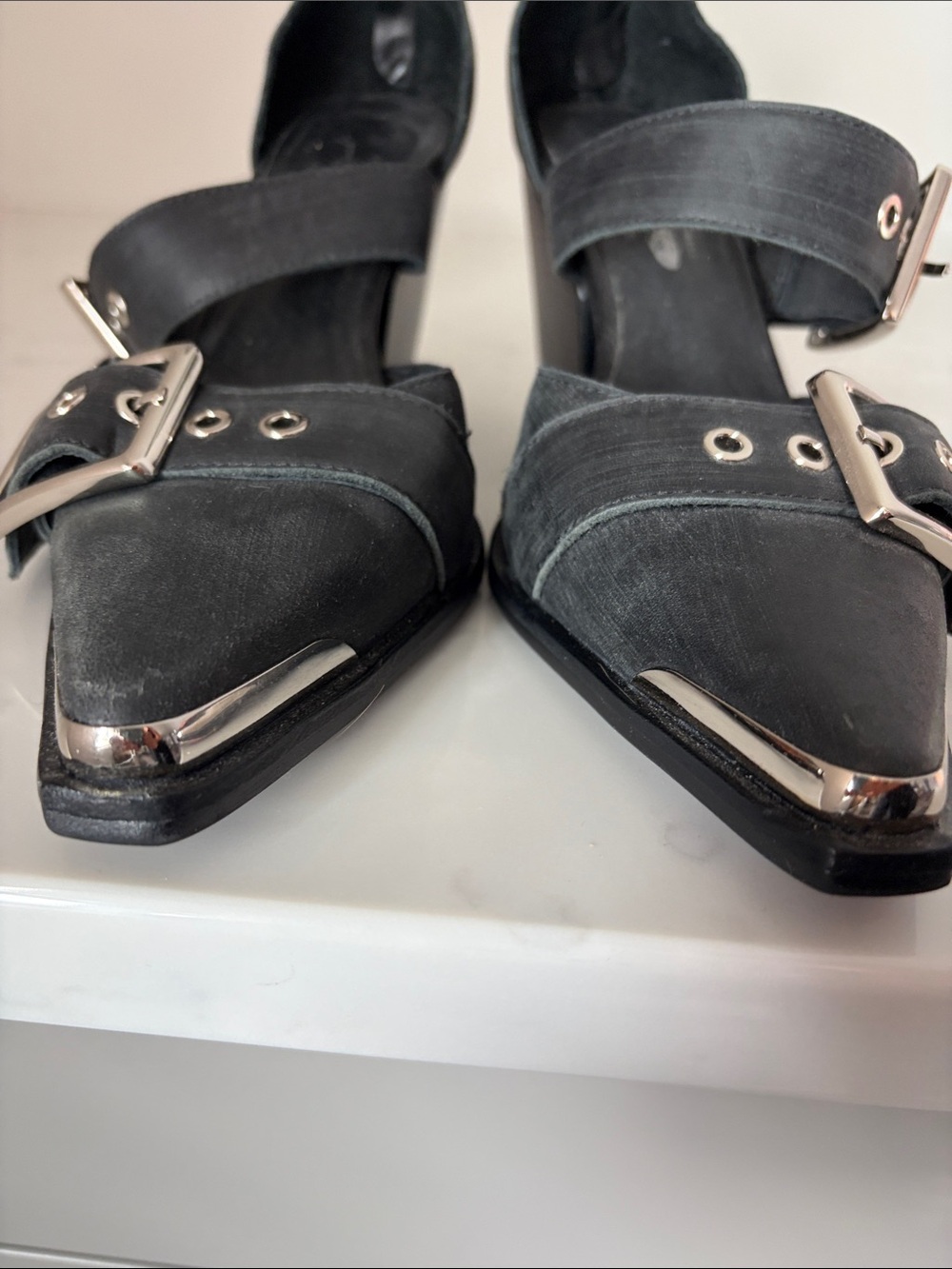 Jeffrey Campbell for Free People Buckle Heels - Picture 4 of 9